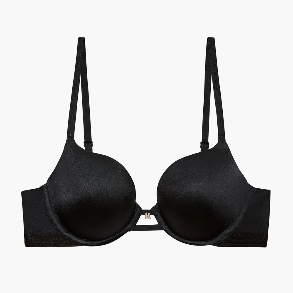Savage X Fenty Core Microfiber T-Shirt Bra in Black Caviar